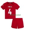 Maillot de Supporter Liverpool Virgil 4 Domicile 2022-23 Pour Enfant